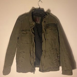 LEVI'S MEN COTTON ZIP UP MILITARY JACKET